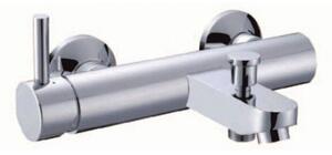 Стенен смесител за вана и душ ICL 6005403 "ЕСКАДА", месинг, хром, 19.7x25.7см