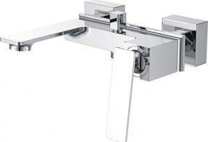 Стенен смесител за вана и душ ЕЛЛА ICF 6455155, месинг, хром, 14.7x18.3см