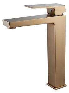 Стоящ смесител за умивалник 1418191BRUSH ROSE GOLD, месинг, полирано розово злато, 27.8x20.6х4.8см
