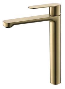 Стоящ смесител за умивалник Тренто ICF 111321 BRUSH GOLD, неръждаема стомана, мат злато, 30.4x21.6см
