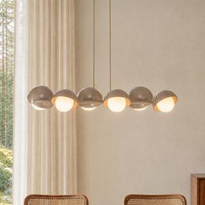 EMIBIG LIGHTING Висяща лампа BOOM, бежова, дължина 88 см, 6-лампова, метал/стъкло, Затъмняване, Бежов, Дневна/трапезария, Метал, Модерен