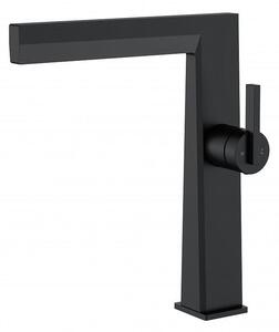 Стоящ смесител за умивалник Кони ICF 116223MB, месинг, черен мат, 22х27см