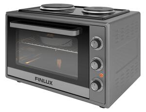 Мини готварска печка Finlux FMC-6024BF, 60л. обем, 2 нагревателни зони, 3 функции, сива