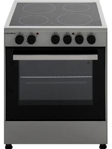 Готварска печка Crown CEC-6060V IX, 65л. обем, 4 нагревателни зони, 5 функции, инокс