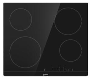 Вграден керамичен плот Gorenje ECT601FM, 4 нагревателни зони, StayWarm и StopGo функции, черен