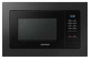 Микровълнова фурна Samsung MG23A7013CB/OL, за вграждане, с грил, сензорно управление, 800 W, 23 L обем, 6 нива на мощност, черна