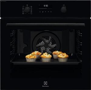 Фурна за вграждане Electrolux EOD6P77WZ, 72 л. обем, пиролиза, функция SteamBake, черен