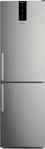 Хладилник с фризер Whirlpool W7X 82O OX H, клас E, 335 Л. общ обем, свободностоящ, 252 kWh/годишно, технология 6TH Sense, инокс