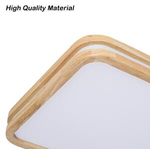 Brilagi - димируемо LED осветително тяло MOLINA SQUARE LED/128W/230V дъб 90x60 см + дистанционно управление