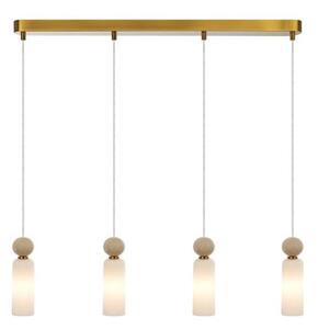 ITALUX PND-95331-4-BRSS - Полилей на кабел SANTOS 4xG9/40W/230V златист