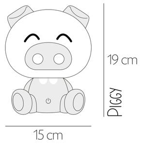 ONLI - Димируема LED детска нощна лампа PUPPIES LED/3W/230V 19 cm прасенце/синьо
