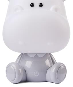 ONLI - LED димируема детска нощна лампа PUPPIES LED/3W/230V 25 см хипопотам/сива