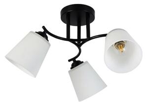 Плафонен полилей PAFOS 3xE27/15W/230V черен