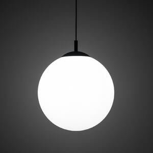 TK Lighting Висящо осветително тяло Esme, опалово стъкло, единична светлина, Ø 35 cm, Затъмняване, Бял, Дневна/трапезария, Стъкло, Модерен, Глобус