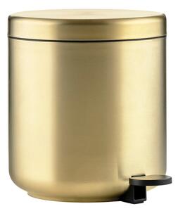 Кошче за боклук с педал от неръждаема стомана в месингов цвят 4 l Ume Brass – Zone
