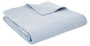 Синьо капитонирано покривало за легло 230x220 cm Quilted Lines – Bianca