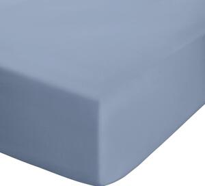 Син еластичен чаршаф от перкал 150x200 cm Easy Iron Percale – Catherine Lansfield
