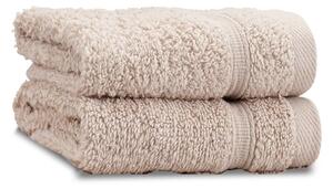 Бежови памучни кърпи в комплект от 2 бр. от тери 30x30 cm Zero Twist – Catherine Lansfield