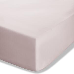 Светлорозов еластичен чаршаф от перкал 90x190 cm Easy Iron Percale – Catherine Lansfield