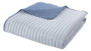 Синьо капитонирано покривало за легло 220x230 cm Stripe – Catherine Lansfield