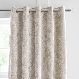 Бежови пердета в комплект от 2 бр. 168x137 cm Crushed Velvet – Catherine Lansfield