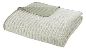 Зелено капитонирано покривало за легло 220x230 cm Stripe – Catherine Lansfield