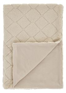 Бежово одеяло от микроплюш 130x170 cm Cosy Diamond – Catherine Lansfield