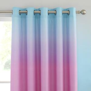 Розова-лилава детска завеса 2 бр. 168x183 cm Ombre Rainbow Clouds – Catherine Lansfield
