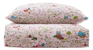 Розово памучно спално бельо за детско креватче 120x150 cm Fairytale – Belle & Boo