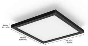 Philips - димируемо таванно осветително тяло Hue AURELLE LED/19W/230V 30x30 cm черно