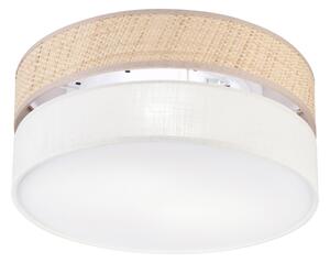 Плафон SIRJA DOUBLE BOHO 2xE14/15W/230V, диаметър 35 см, бежово/кремаво