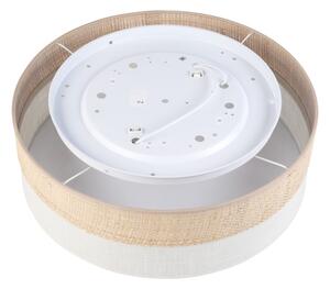 Таванно осветително тяло SIRJA BOHO 2xE27/15W/230V Ø 45 см бежово/кремаво