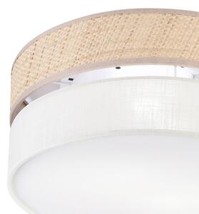 Плафон SIRJA DOUBLE BOHO 2xE14/15W/230V, диаметър 35 см, бежово/кремаво