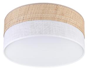 Плафон SIRJA DOUBLE BOHO, 2xE14/15W/230V, Ø 35 см, бежово/бяло
