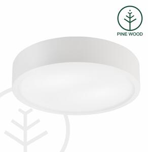 Плафон NATURAL 3xE27/15W/230V Ø 37,5 cm, цвят бор/бял