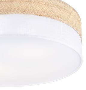 Таванно осветително тяло SIRJA BOHO 2xE27/15W/230V Ø45 см бежово/бяло