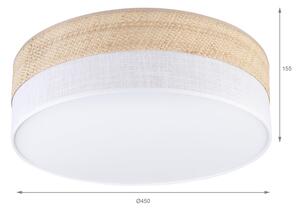 LED таванно осветително тяло SIRJA BOHO LED/36W/230V, диаметър 45 см, бежова/бяла