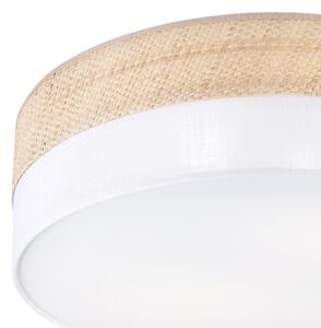 Таванно осветително тяло SIRJA BOHO 2xE27/15W/230V Ø45 см бежово/бяло