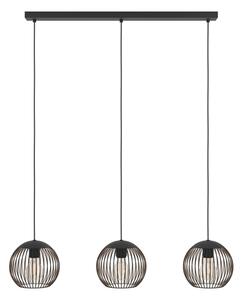 Eglo 901869 - Полилей на кабел ALMANZORA 3xE27/60W/230V черен