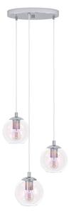 Eglo 901921 - Висящ полилей ARISCANI 3xE27/60W/230V, лъскав хром