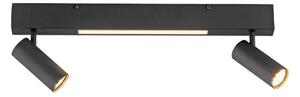 Schöner Wohnen 11793-18 - LED точково осветително тяло DANTE 2xGU10/10W+LED/7,2W черно