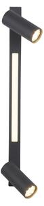 Schöner Wohnen 11793-18 - LED точково осветително тяло DANTE 2xGU10/10W+LED/7,2W черно
