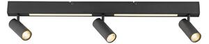 Schöner Wohnen 11794-18 - LED точково осветително тяло DANTE 3xGU10/10W+LED/14,4W черно