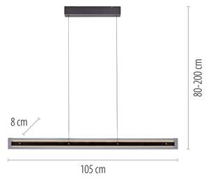 Schöner Wohnen 11316-18 - Димируем LED полилей на кабел LENA LED/32W/230V черен