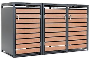 Корпус за 3 контейнера за отпадъци 120l или 240l Bremen CoverTech