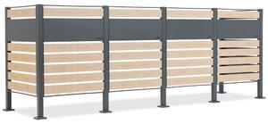 Корпус за 4 контейнера за отпадъци с вместимост 120 л или 240 л Breda CoverTech