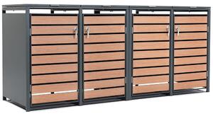 Корпус за 4 контейнера за отпадъци 120l или 240l Bremen CoverTech