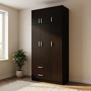 Шкаф с 3 врати, Athos, Wenge, 90x42x240 см