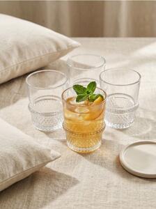 Sinsay - Комплект чаши с релеф 4 pack - clear