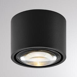 Molto Luce LED лампа за външен монтаж на таван MAG MINI, черна, Ø 9 см, CCT, с възможност, Затъмняване, Черен, Баня, Алуминий, Модерен